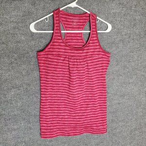 Athleta 861703 Women's Racerback Med Pink & Red Athletic Tinker Tank Bra Top A20